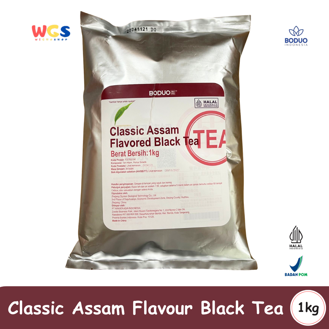 BODUO Classic Assam Flavored Black Tea 1kg – Premium Assam Black Tea Powder for Drinks & Desserts