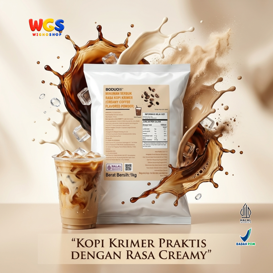 BODUO Espresso & Latte Flavored Powder 1kg – Premium Espresso and Latte Coffee Flavored Powder