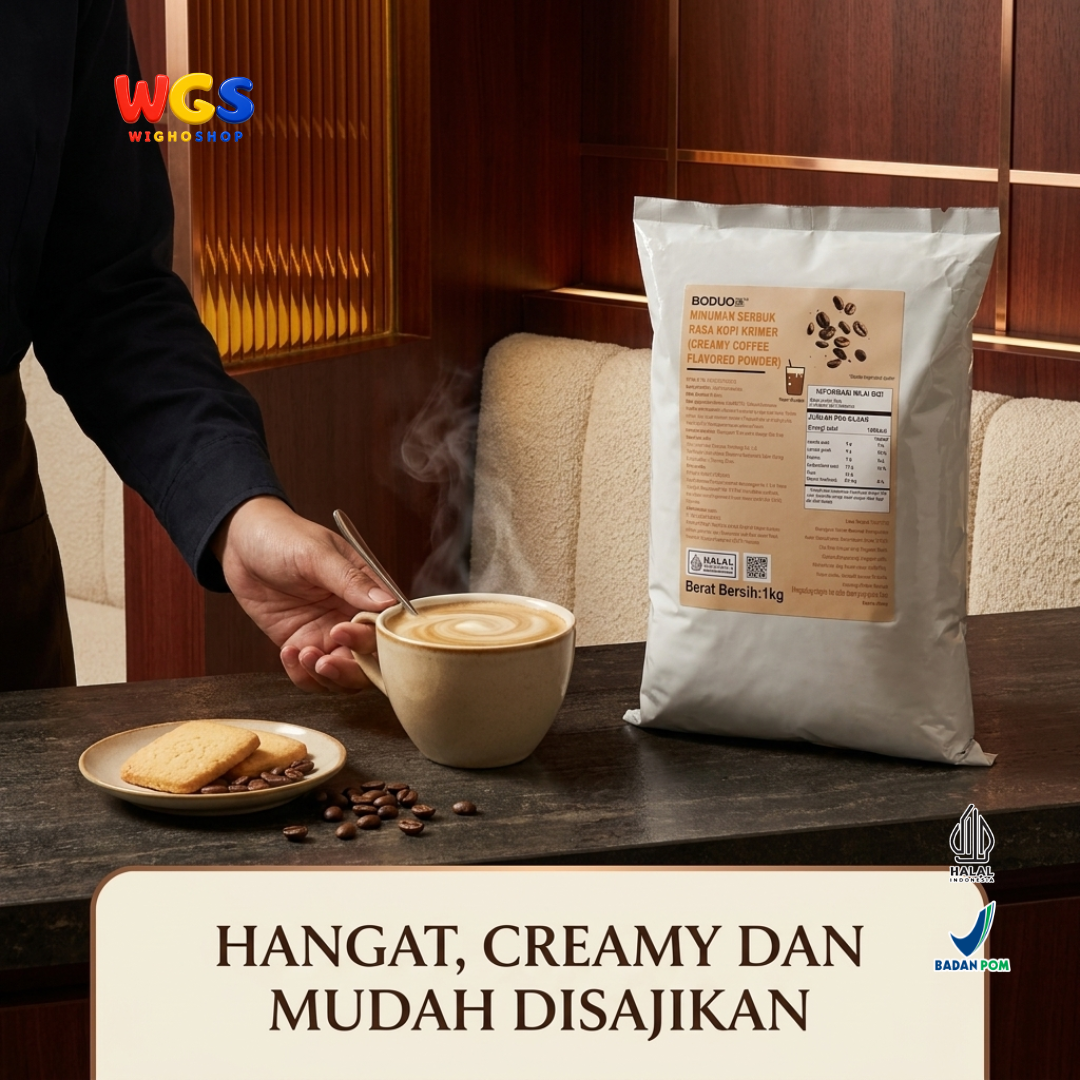 BODUO Espresso & Latte Flavored Powder 1kg – Premium Espresso and Latte Coffee Flavored Powder