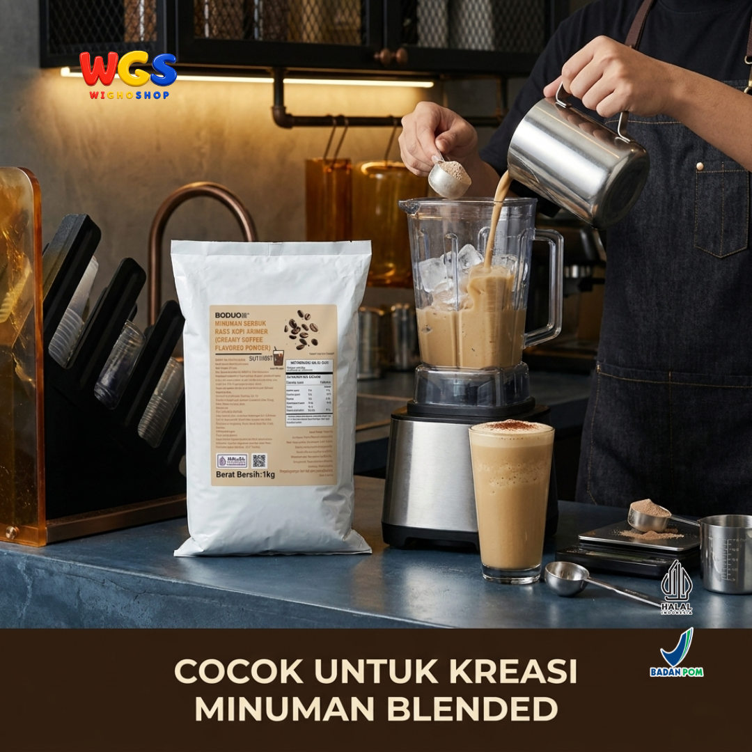 BODUO Espresso & Latte Flavored Powder 1kg – Premium Espresso and Latte Coffee Flavored Powder