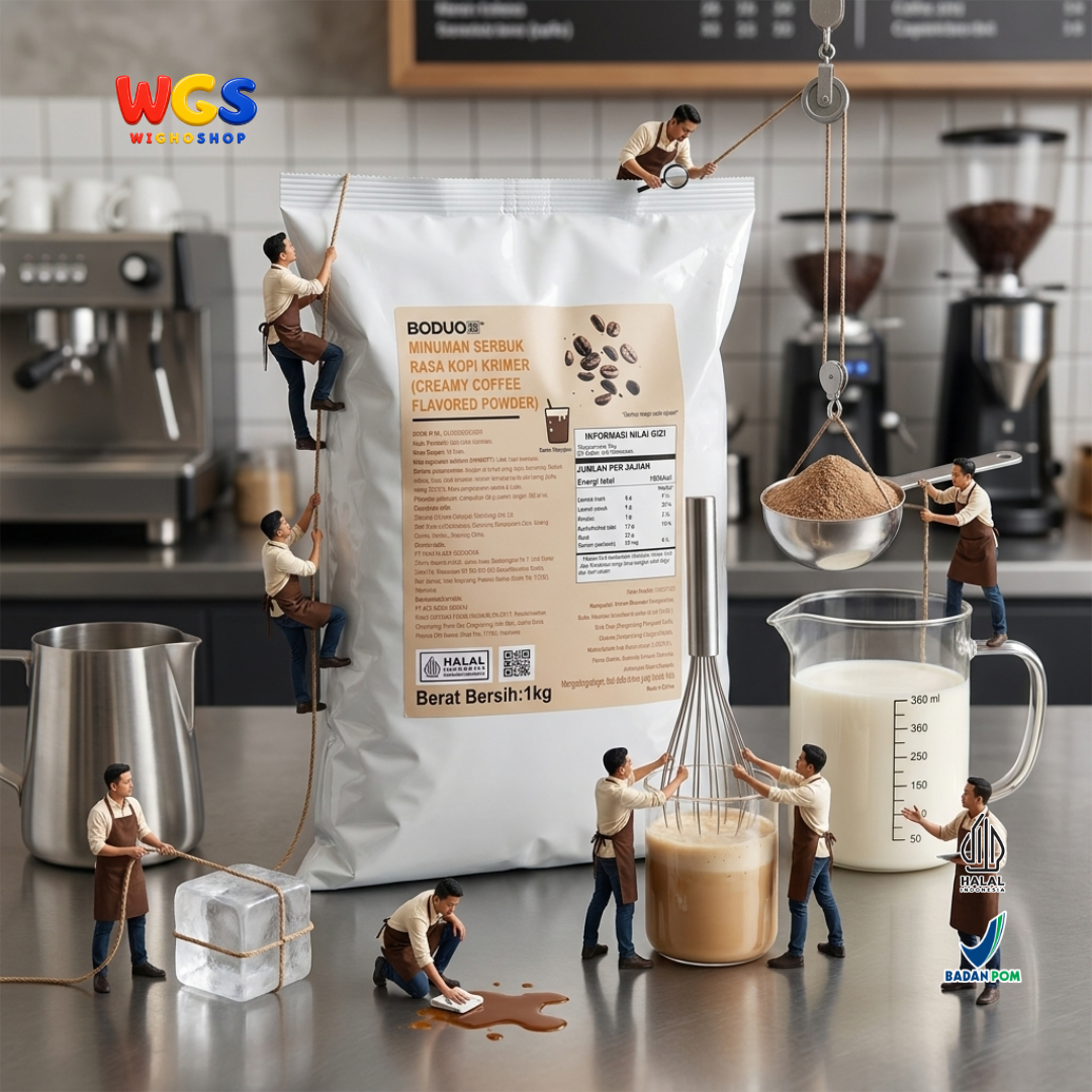 BODUO Espresso & Latte Flavored Powder 1kg – Premium Espresso and Latte Coffee Flavored Powder