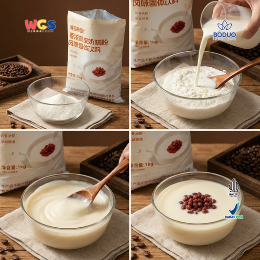 BODUO Fragrant Double-Layer Milk Custard Powder 1kg – Premium Double-Layer Milk Custard Powder