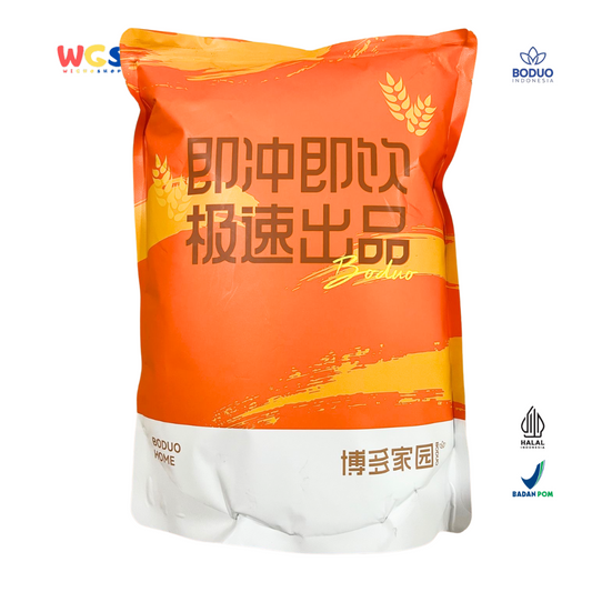 BODUO Grass Jelly Flavored Powder 1kg – Instant Grass Jelly Powder for Drinks & Desserts