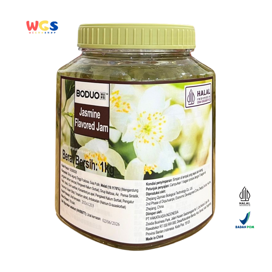 BODUO Jasmine Flavored Jam 1kg – Selai Rasa Melati untuk Minuman Kekinian