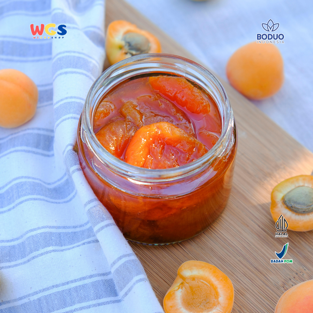 BODUO Jasmine Peach Jam 1kg – Selai Melati & Persik untuk Minuman Kekinian
