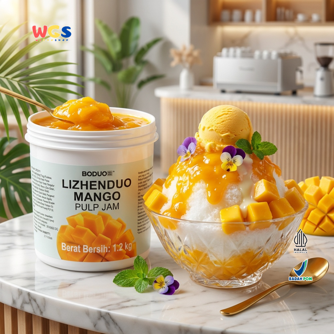 BODUO Lizhenduo Mango Pulp Jam 1.2 kg – Drink Base & Mango Flavor Topping