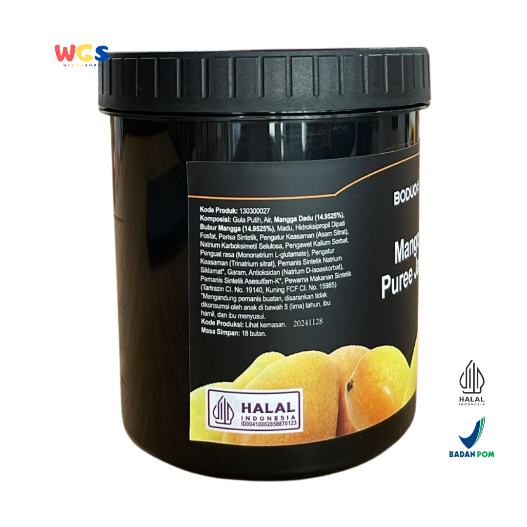 BODUO Mango Puree Jam 1.3kg – Selai Mangga Premium dengan Tekstur Lembut