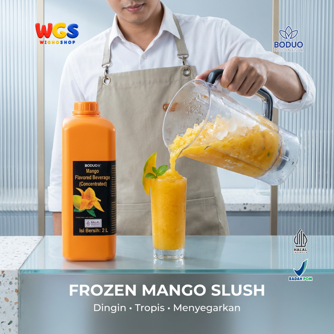 BODUO Mango Syrup Flavored Beverage Concentrate 2L – Fresh Mango Syrup for Trendy Drinks