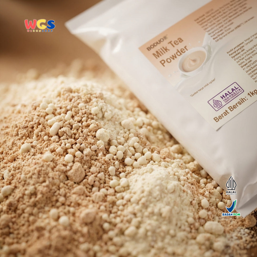 BODUO Milk Tea Powder 1kg – Bubuk Teh Susu Premium untuk Minuman Cafe & Thai Tea