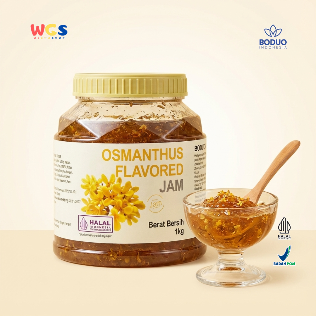 BODUO Osmanthus Flavored Jam 1kg – Selai Bunga Osmanthus Premium untuk Minuman & Dessert