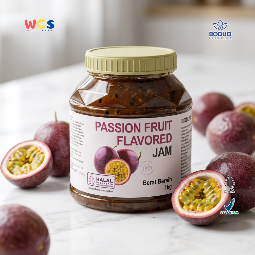 BODUO Passion Fruit Flavored Jam 1kg – Authentic, Fresh & Versatile Passion Fruit Jam