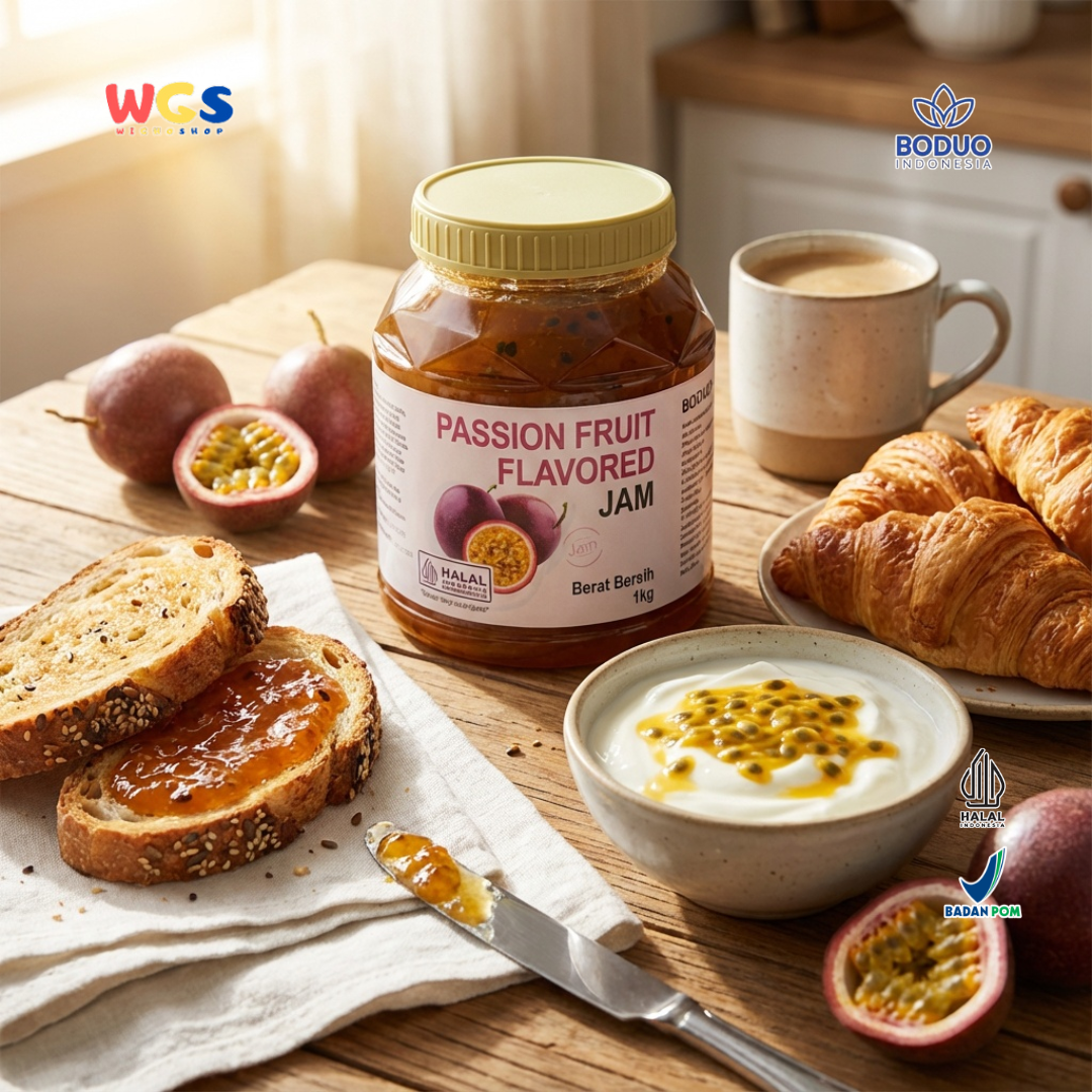 BODUO Passion Fruit Flavored Jam 1kg – Authentic, Fresh & Versatile Passion Fruit Jam
