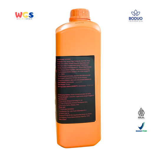 BODUO Peach Syrup Flavored Beverage Concentrate 2L – Peach-flavored syrup for trendy drinks