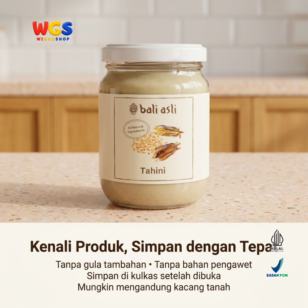 Bali Asli Tahini 230g - Pasta Wijen Panggang Alami Tanpa Gula Tambahan dan Pengawet