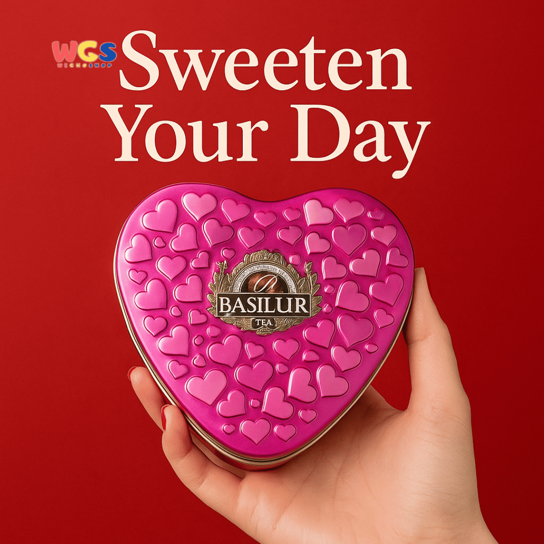 Basilur Forever Collection Happiness Tea 20g – Heart Tin Premium Green Tea