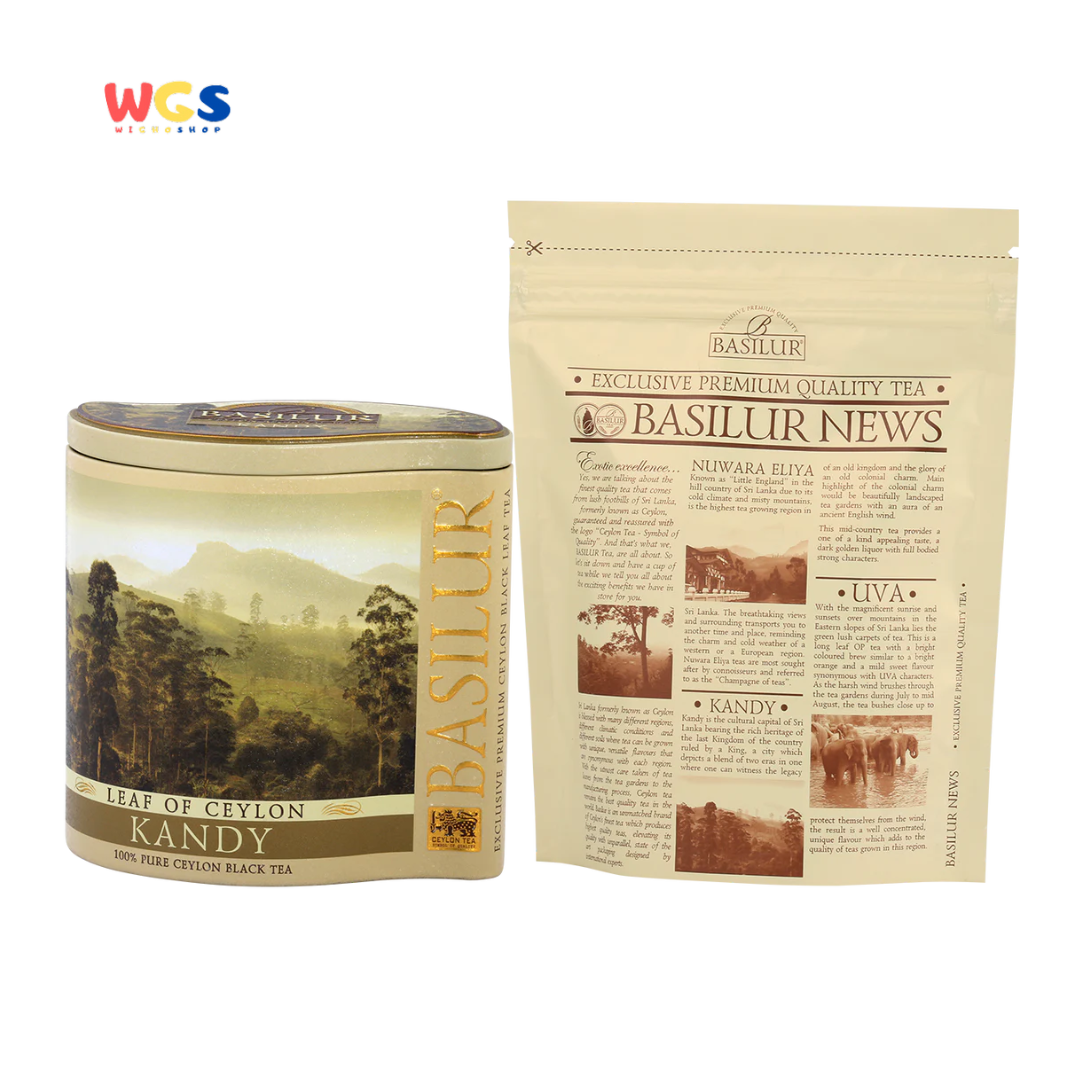 Basilur Leaf of Ceylon Kandy Black Tea 100g – Premium Sri Lankan Black Tea