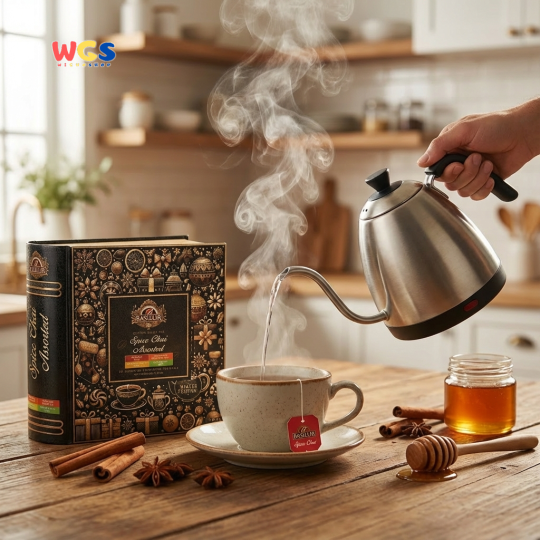 Basilur Spice Chai Assorted Tea Book 32 Tea Bags – Premium Ceylon Black Tea Selection