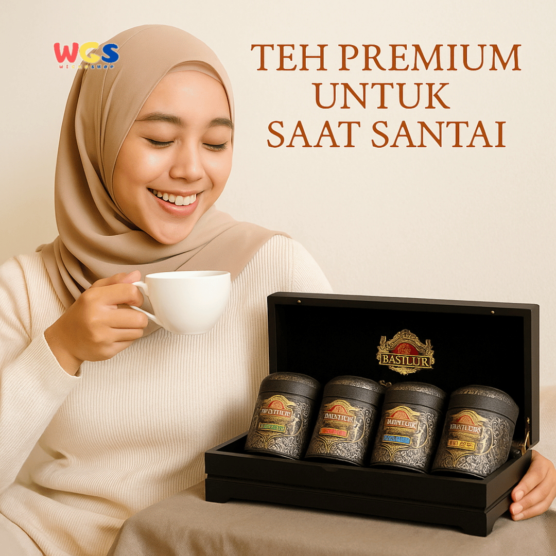 Basilur World Tea Collection Gift Box - 4 World Tea Caddies x 50g