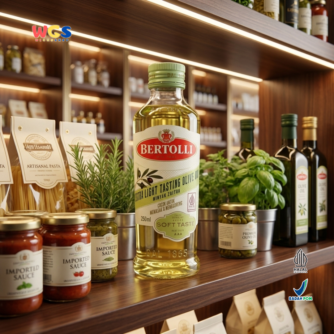 Bertolli Extra Light Tasting Olive Oil 250ml - Minyak Zaitun Soft Taste untuk Masak
