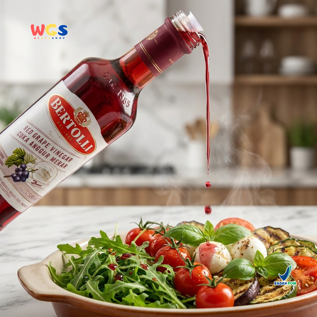 Bertolli Red Grape Vinegar 500ml - Cuka Anggur Merah Premium