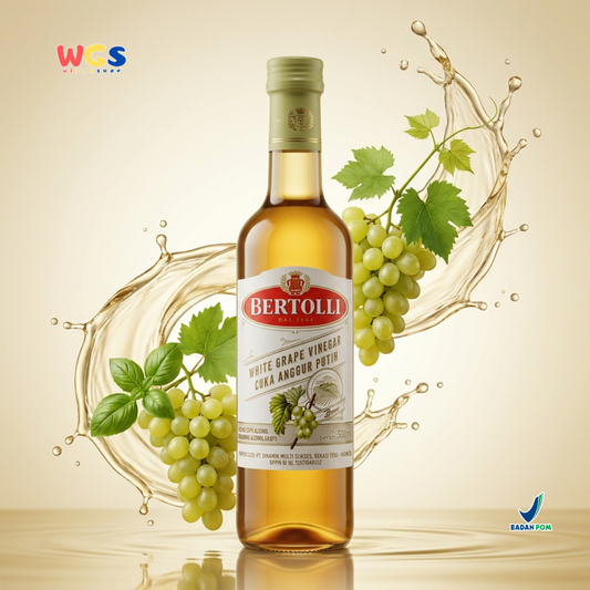 Bertolli White Grape Vinegar 500ml - Cuka Anggur Putih Premium