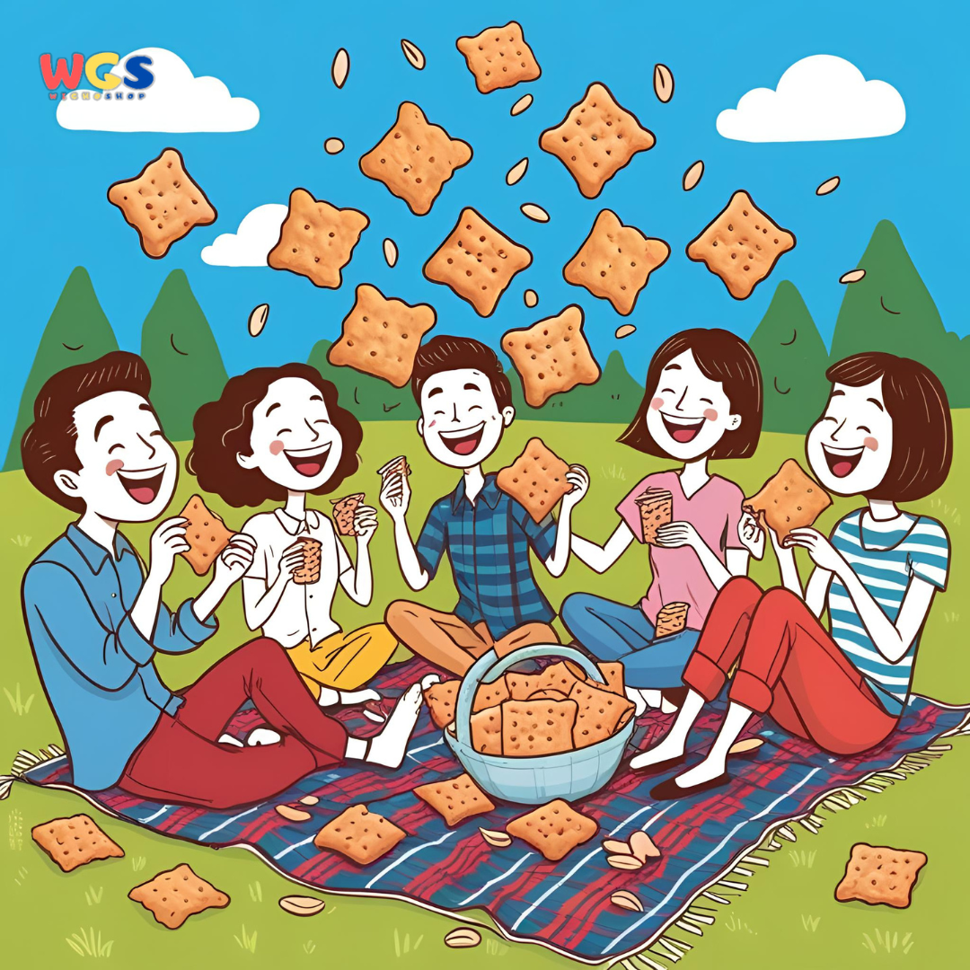Bin Bin Rice Crackers Sesame Flavor 100g - Kerupuk Beras Rasa Wijen, Renyah dan Gurih