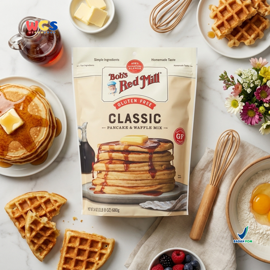 Bob’s Red Mill Gluten Free Classic Pancake & Waffle Mix 680g - Tepung Pancake Waffle Gluten Free Siap Pakai