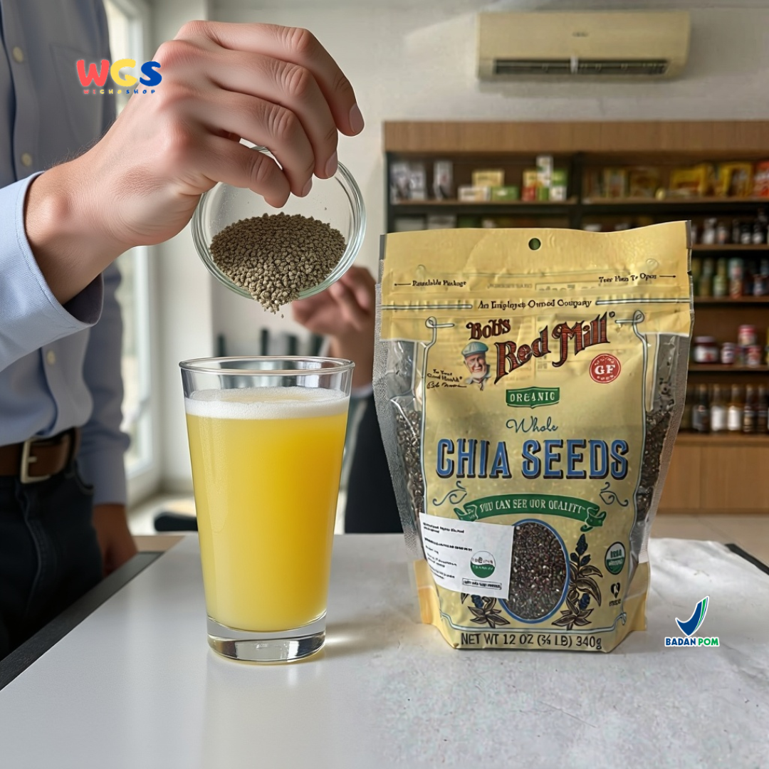 Bob’s Red Mill Organic Whole Chia Seeds 340g – Chia Seed Organik Kaya Serat & Omega 3