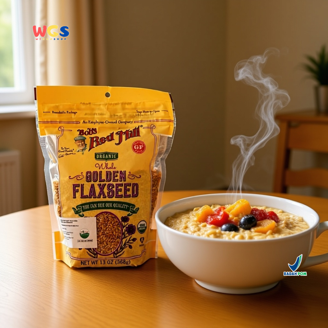 Bob’s Red Mill Organic Whole Golden Flaxseed 368g – Biji Rami Utuh Organik Kaya Serat & Omega-3
