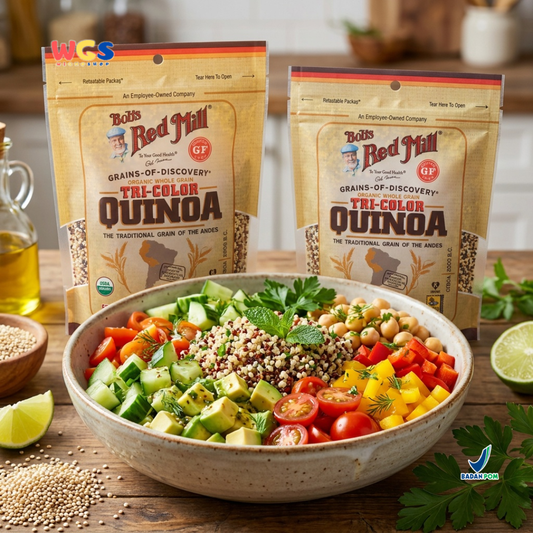 Bob’s Red Mill Organic Whole Grain Tri-Color Quinoa 369g - Quinoa 3 Warna Organik Gluten Free untuk Salad, Diet & Meal Prep