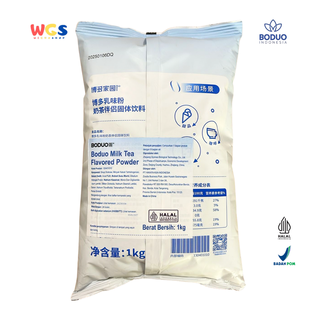 Boduo Milk Tea Flavored Powder Dairy Creamer Low Fat 1kg - Contemporary Drinks, Thai Tea and Dessert