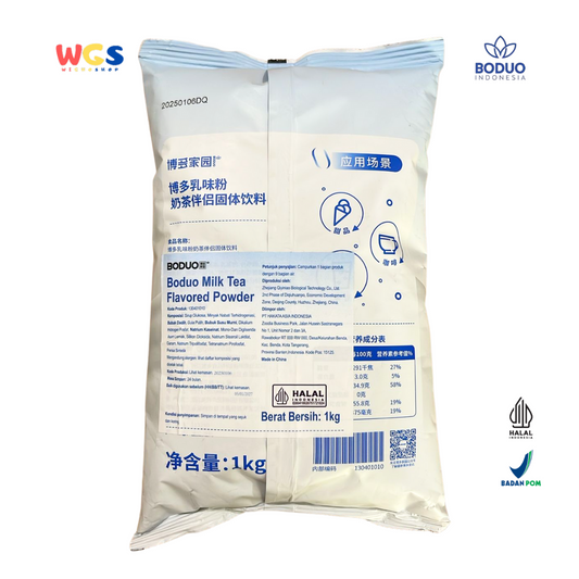 Boduo Milk Tea Flavored Powder Dairy Creamer Low Fat 1kg - Contemporary Drinks, Thai Tea and Dessert