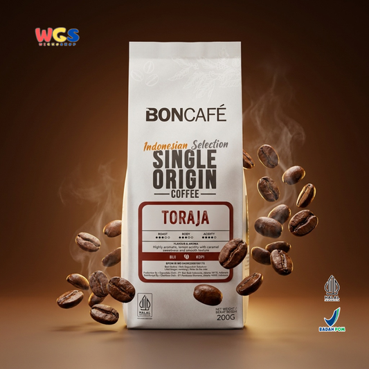 Boncafé Biji Kopi Arabika Toraja 200g - Whole Bean Single Origin Indonesia Espresso V60 French Press Manual Brew