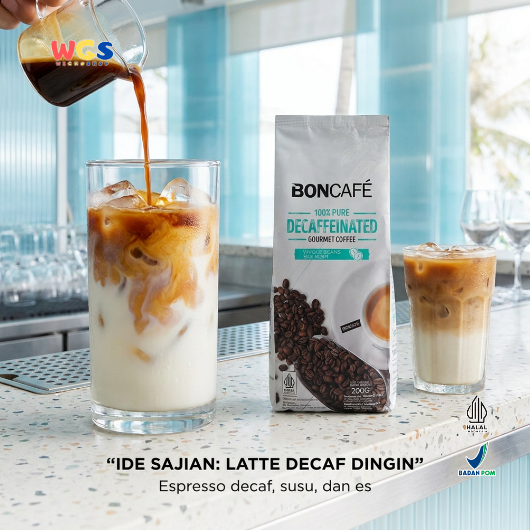 Boncafe Kopi Arabika Decaf 200g - Biji Kopi Utuh Whole Beans