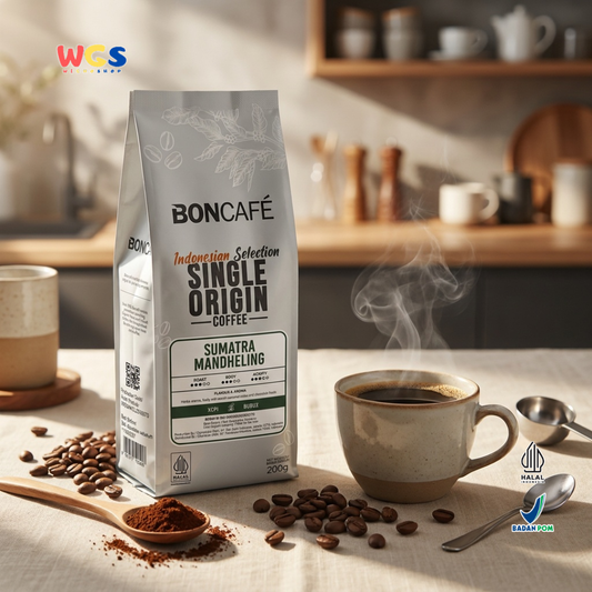 Boncafé Kopi Bubuk Arabika Sumatra Mandheling 200g - Single Origin Coffee Indonesia V60 French Press Manual Brew