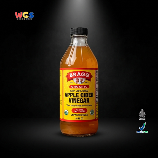 Bragg Organic Apple Cider Vinegar 295ml - Cuka Apel Organik Raw Unfiltered With The Mother