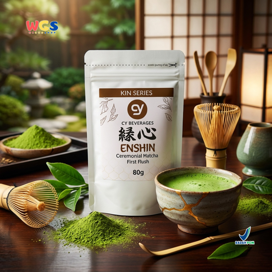 CY Beverages Enshin Ceremonial Matcha First Flush 80g – High Quality Premium Matcha