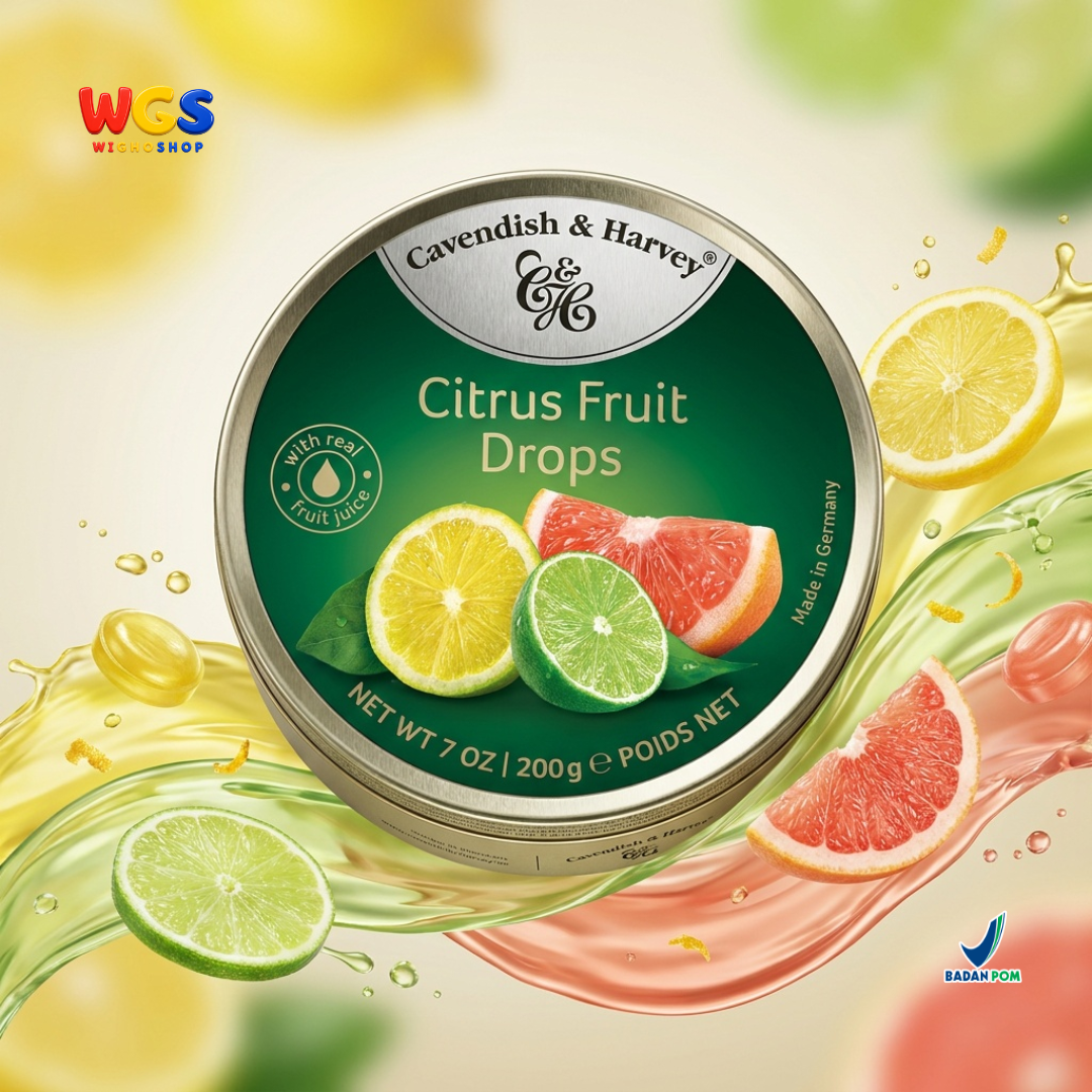 Cavendish & Harvey Citrus Fruit Candy 200 gr - Germany