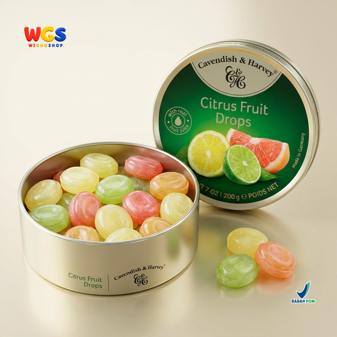 Cavendish & Harvey Citrus Fruit Candy 200 gr - Germany