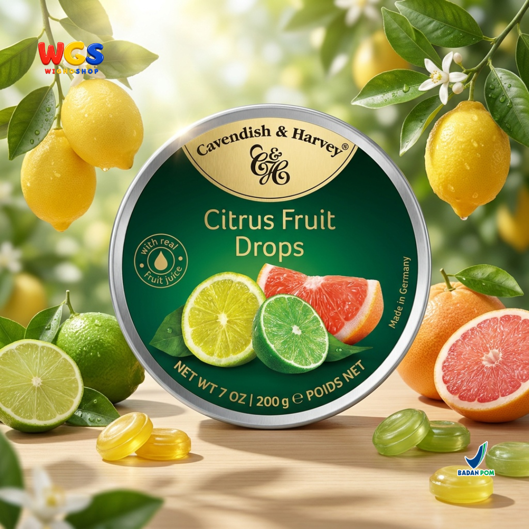 Cavendish & Harvey Citrus Fruit Candy 200 gr - Germany
