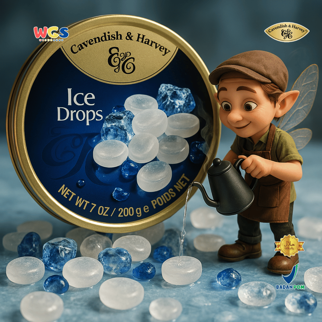 Cavendish & Harvey Ice Drops 200g - Refreshing, Cool Mint Candy with an Ice-Like Taste