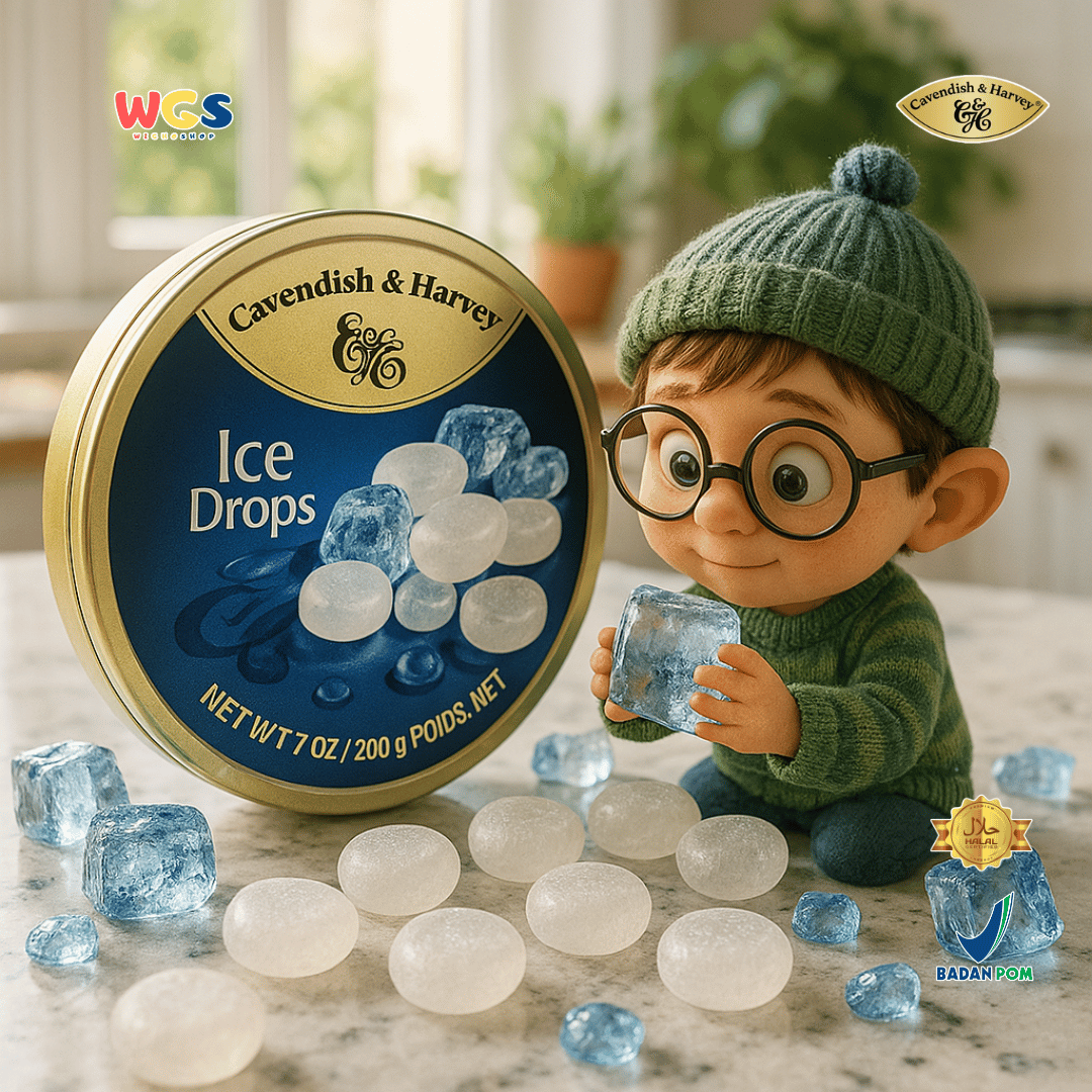 Cavendish & Harvey Ice Drops 200g - Refreshing, Cool Mint Candy with an Ice-Like Taste