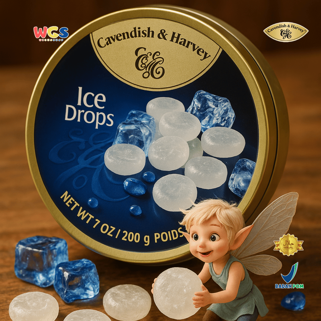 Cavendish & Harvey Ice Drops 200g - Refreshing, Cool Mint Candy with an Ice-Like Taste