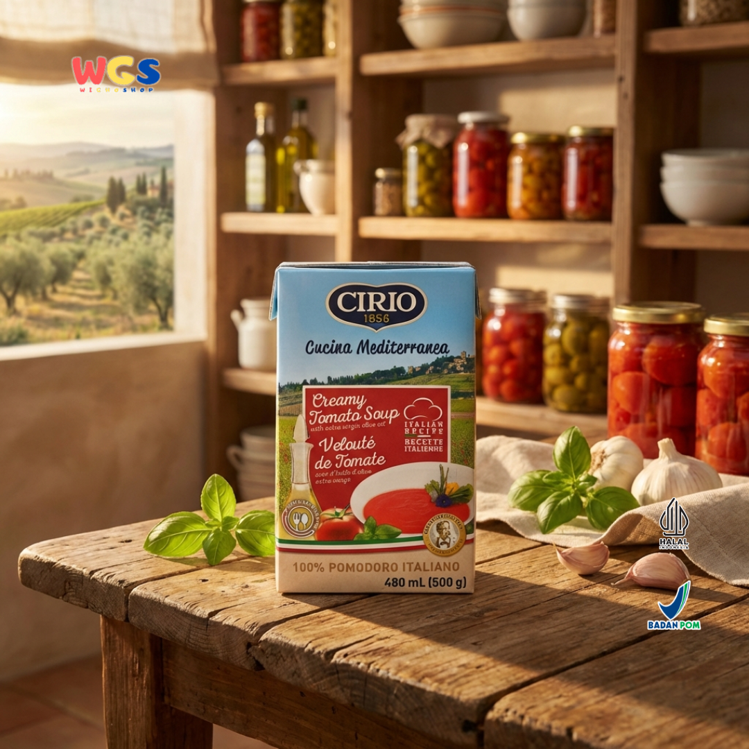 Cirio 1856 Creamy Tomato Soup 500g - Sup Tomat Italia Extra Virgin Olive Oil