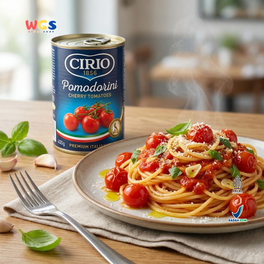 Cirio 1856 Pomodorini Cherry Tomatoes 400g - Tomat Ceri Italia dalam Jus Tomat