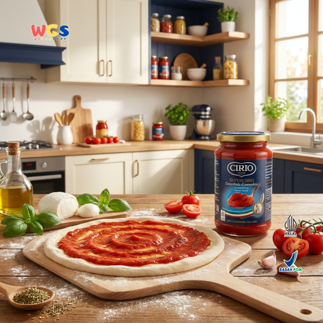 Cirio 1856 Supercirio Tomato Puree 350g - Puree Tomat Italia untuk Pasta Pizza