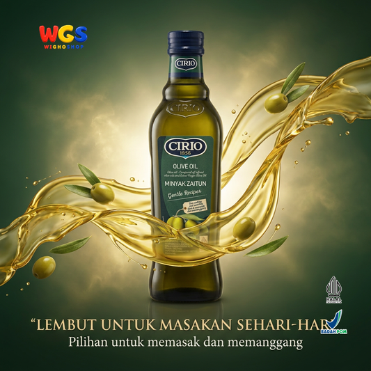 Cirio Olive Oil Gentle Recipes 500ml - Pure Olive Oil Minyak Zaitun untuk Memasak Menumis dan Memanggang