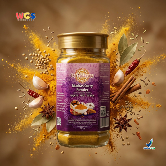 De' Maderaas Madras Curry Powder 375g - Bubuk Kari Madras India Rempah Masala Ayam Daging Gulai Biryani