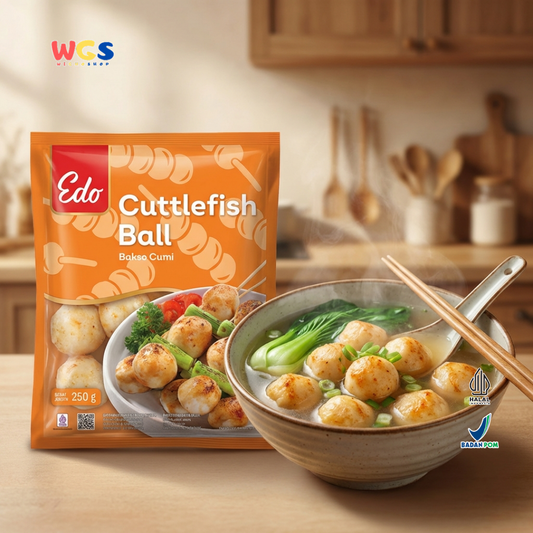 Edo Cuttle Fish Ball Squid Meatballs Frozen Food 250g - Halal