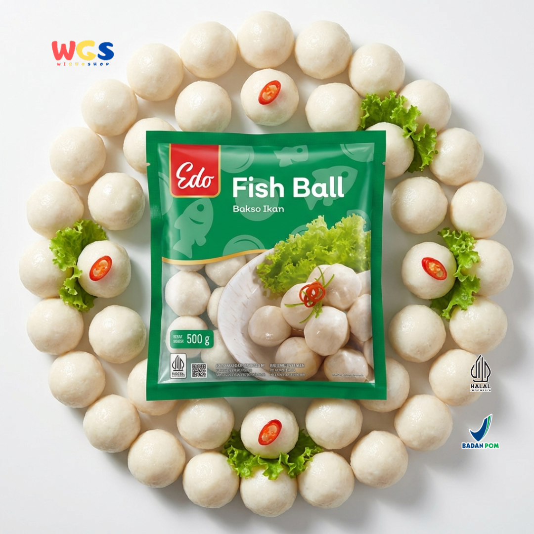 Edo Fish Ball 500g – Delicious Frozen Fish Balls, Practical for Soup, Stir-Frying & Shabu-shabu